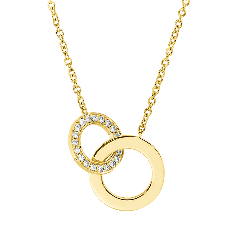 Modern Woman Collier Weißgold 18kt 0,15ct