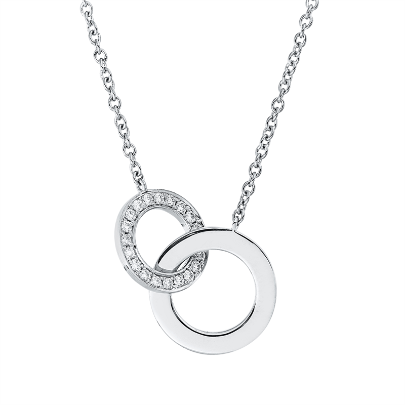Modern Woman Collier Weißgold 18kt 0,15ct