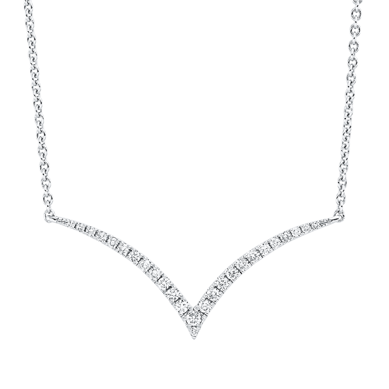 Modern Woman Collier Weißgold 18kt 0,14ct