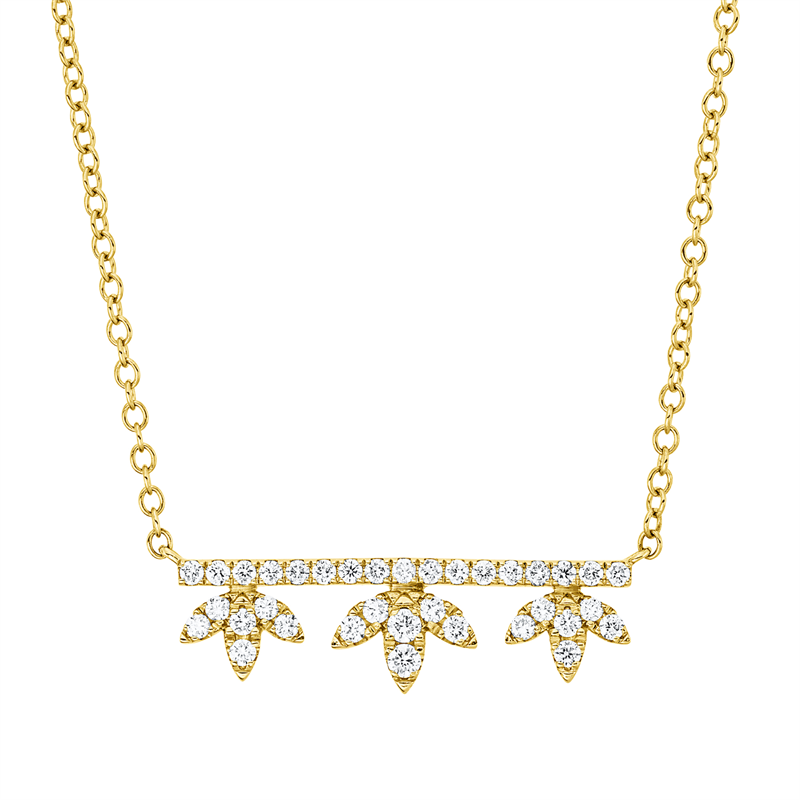 Modern Woman Collier Gelbgold 14kt 0,32ct