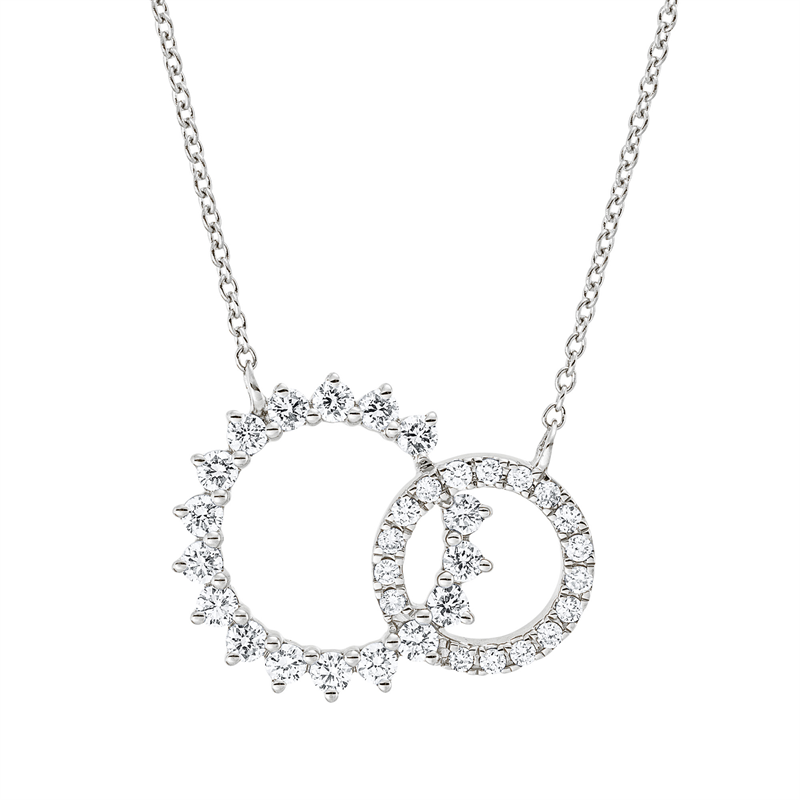 Modern Woman Collier Weißgold 18kt 0,48ct