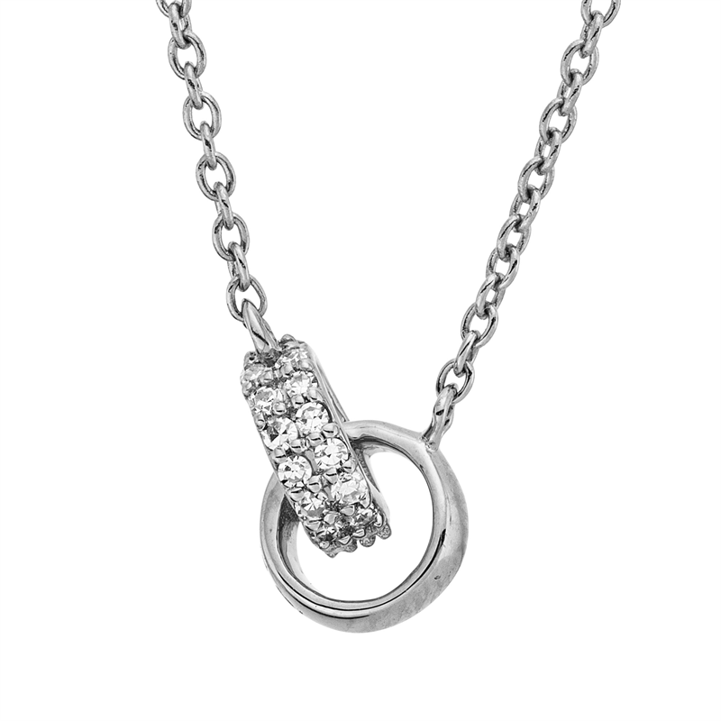 Modern Woman Collier Weißgold 18kt 0,08ct