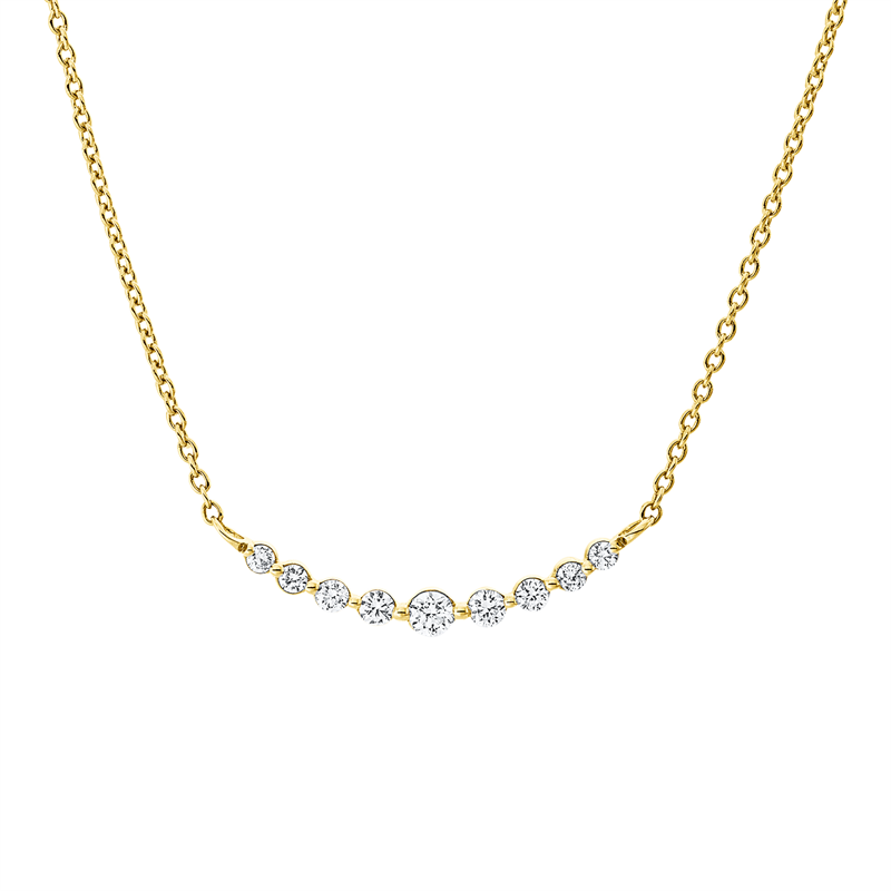 Modern Woman Collier Gelbgold 18kt 0,16ct