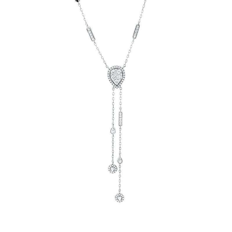 Exklusiv Collier Weißgold 18kt 0,78ct
