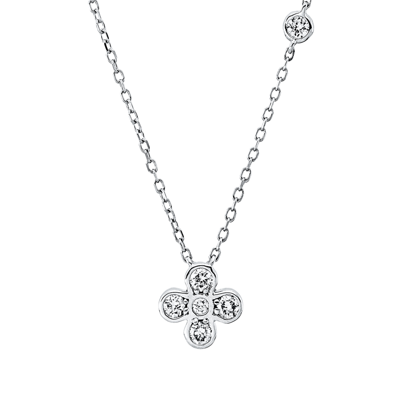 Modern Woman Collier Weißgold 18kt 0,18ct