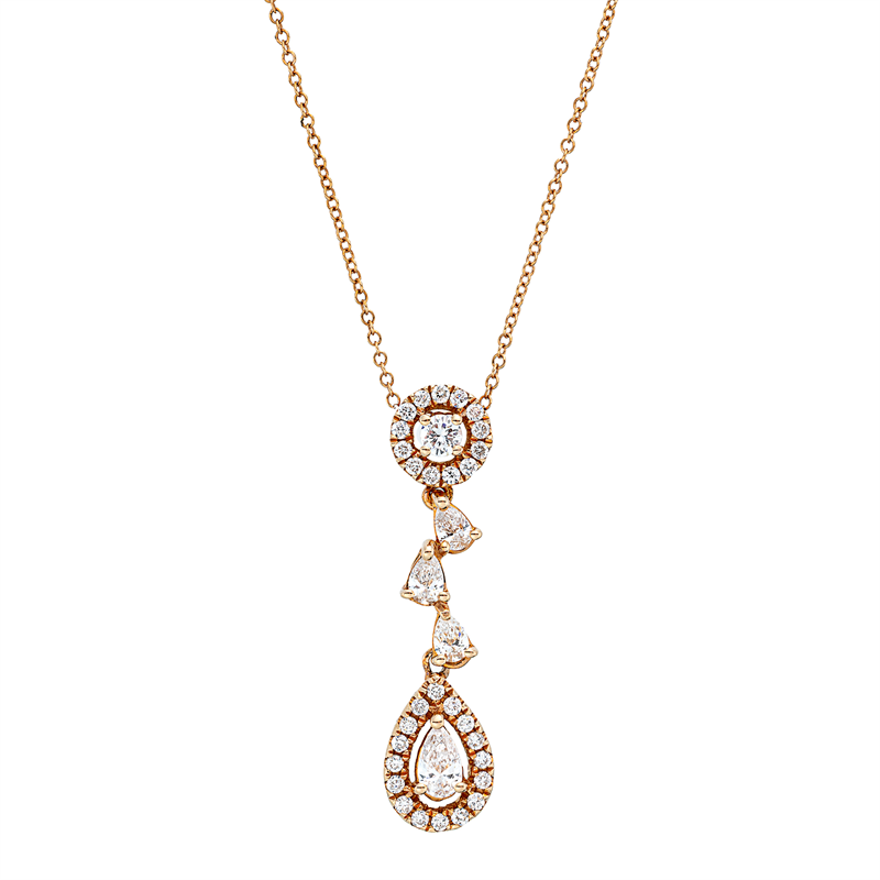 Modern Woman Collier Rotgold 18kt 0,54ct