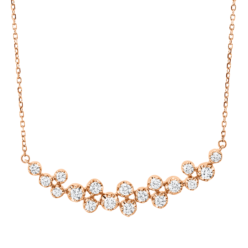 Modern Woman Collier Rotgold 18kt 0,62ct