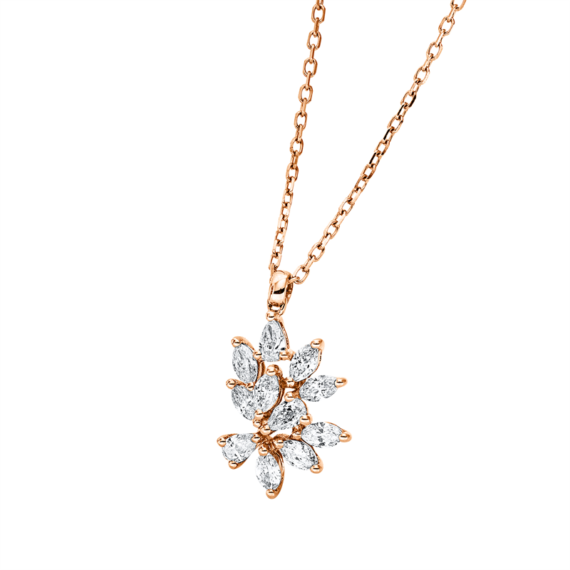 Modern Woman Collier Rotgold 18kt 0,38ct