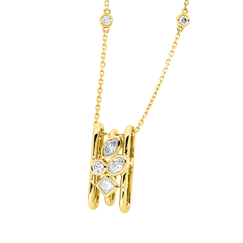 Modern Woman Collier Gelbgold 18kt 0,44ct