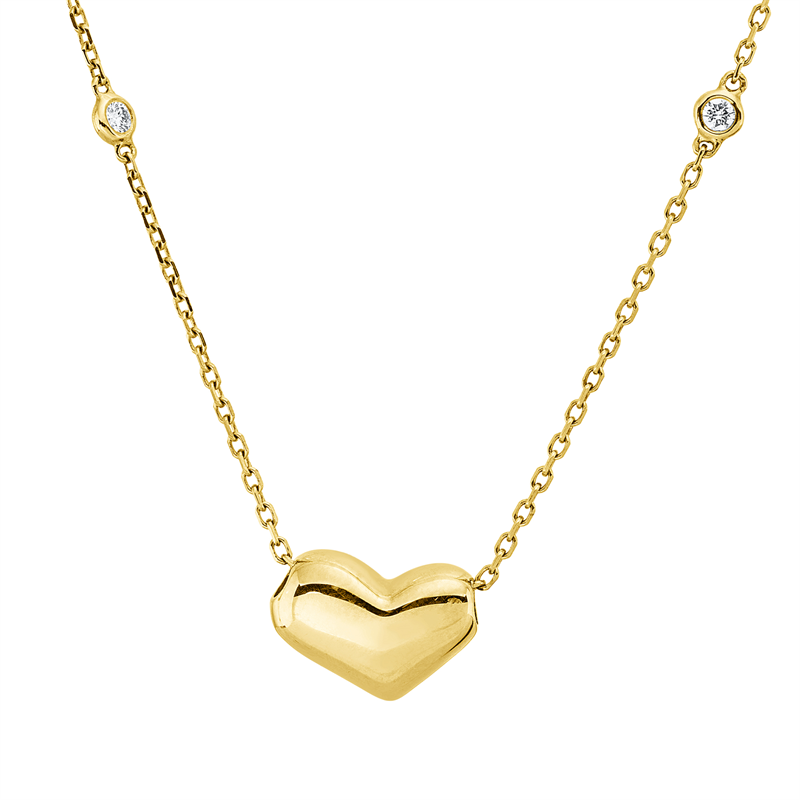 Modern Woman Collier Gelbgold 18kt 0,04ct