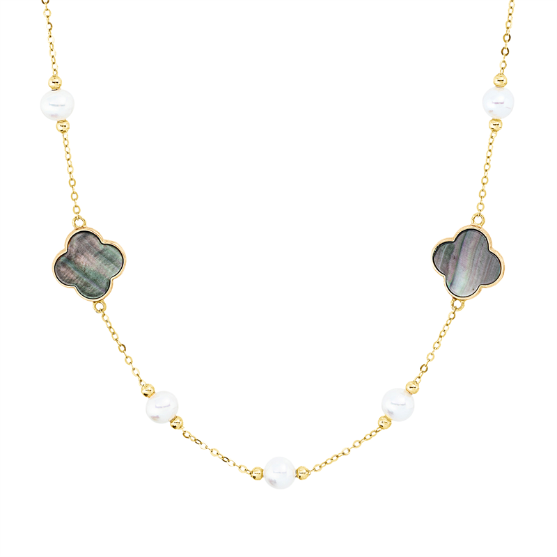 Perle Collier Gelbgold 18kt