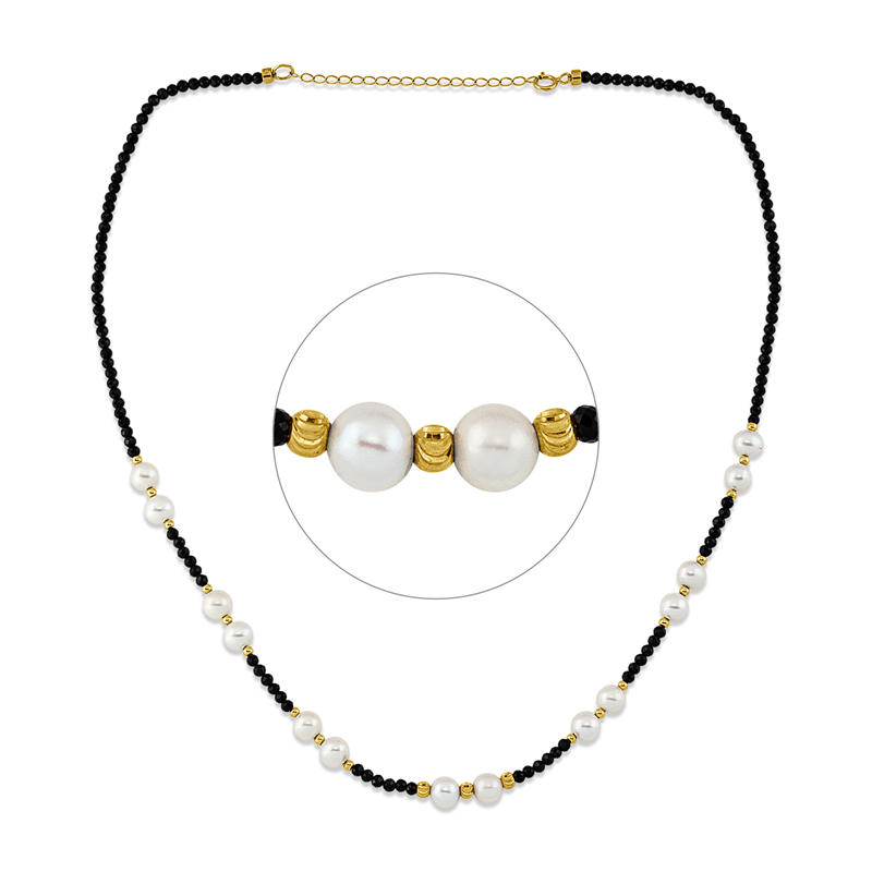 Perle Collier Gelbgold 18kt