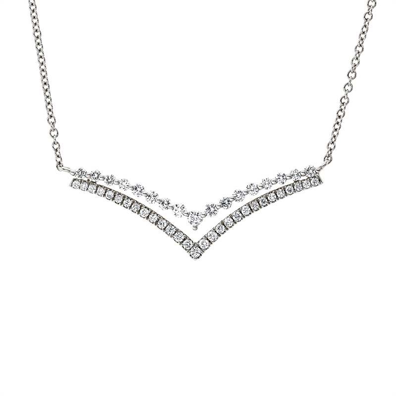 Modern Woman Collier Weißgold 14kt Ref-4Q042