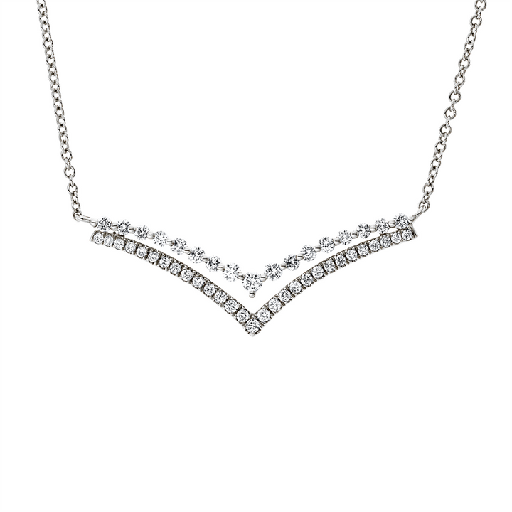 Modern Woman Collier Weißgold 14kt Ref-4Q042