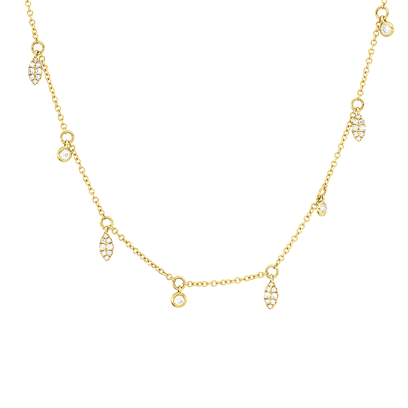 Modern Woman Collier Gelbgold 18kt 0,27ct