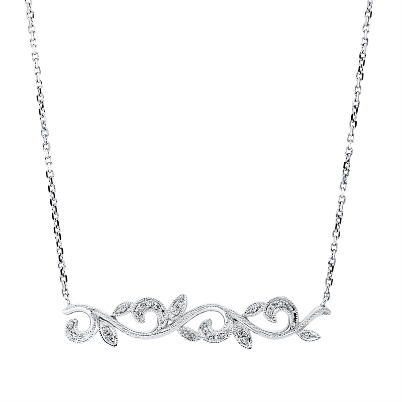 Modern Woman Collier Weißgold 18kt 0,07ct