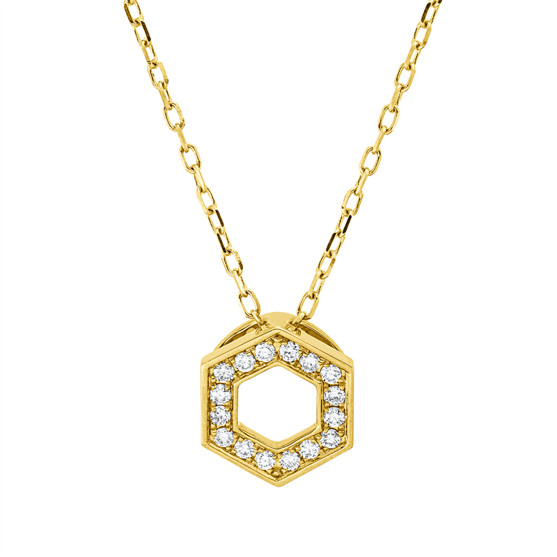 Modern Woman Collier Gelbgold 18kt 0,12ct