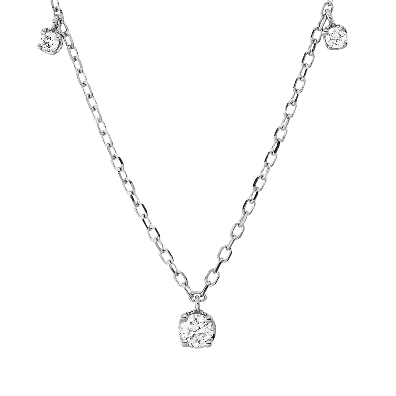 Modern Woman Collier Weißgold 18kt 0,22ct