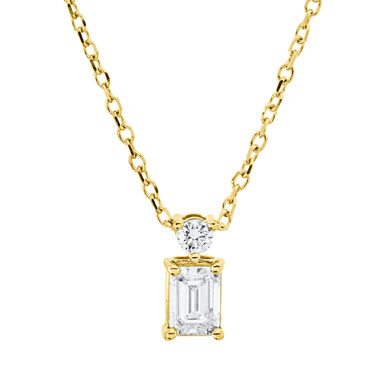 Baguette Collier Weißgold 18kt 0,29ct