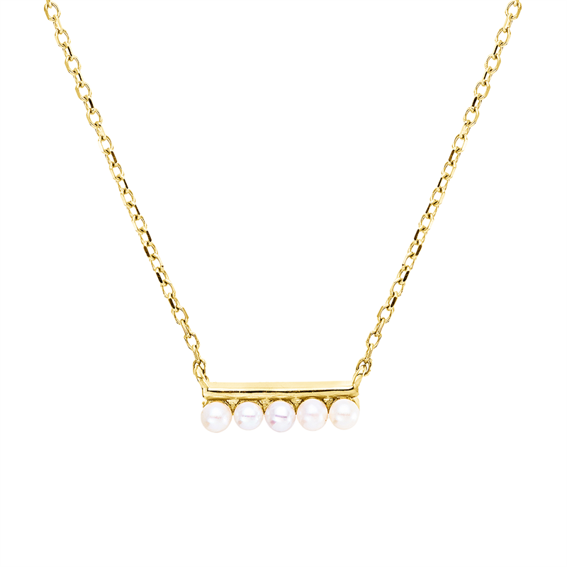 Perle Collier Gelbgold 18kt