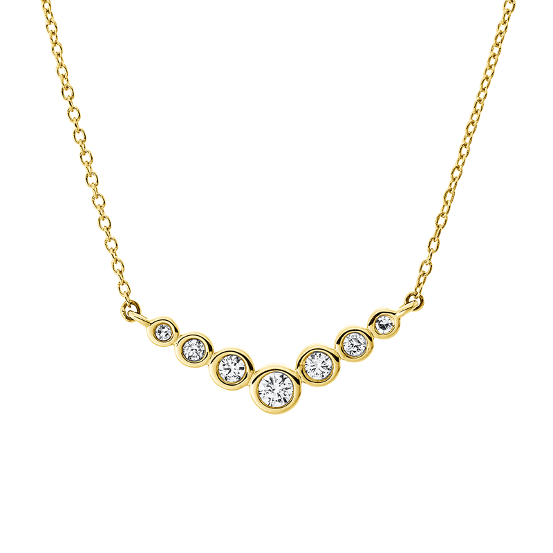 Modern Woman Collier Gelbgold 18kt 0,19ct