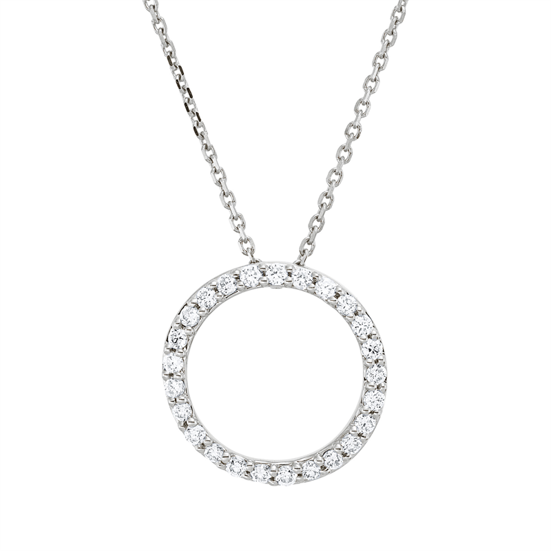 Modern Woman Collier Weißgold 18kt 0,15ct
