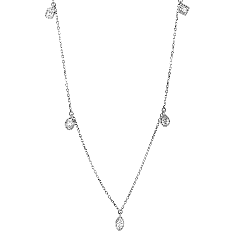 Modern Woman Collier Weißgold 18kt 0,48ct