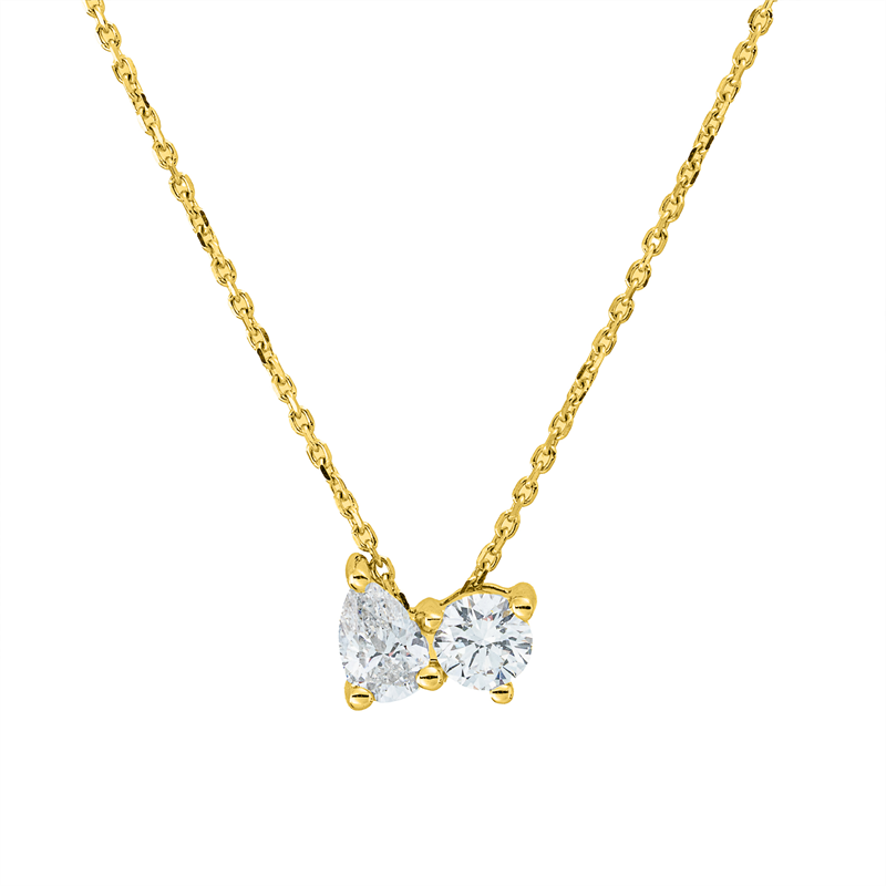 Modern Woman Collier Gelbgold 18kt 0,36ct