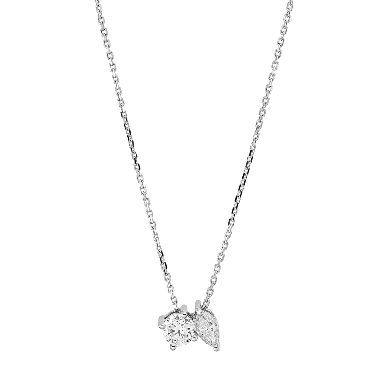 Modern Woman Collier Weißgold 18kt 0,37ct