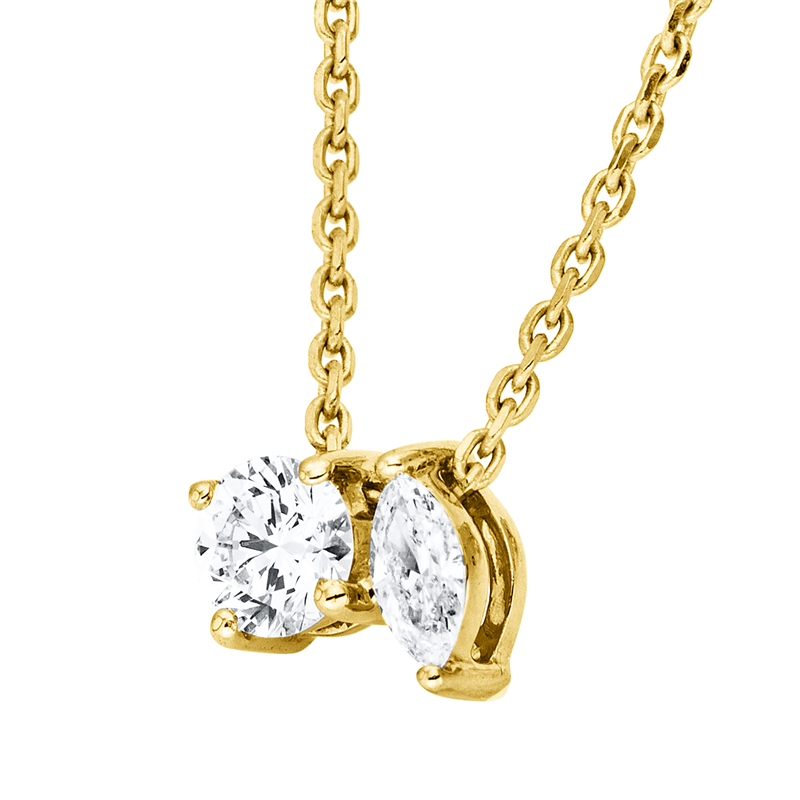 Modern Woman Collier Gelbgold 18kt 0,15ct