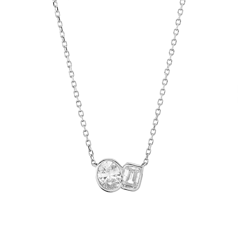 Modern Woman Collier Weißgold 18kt 0,52ct