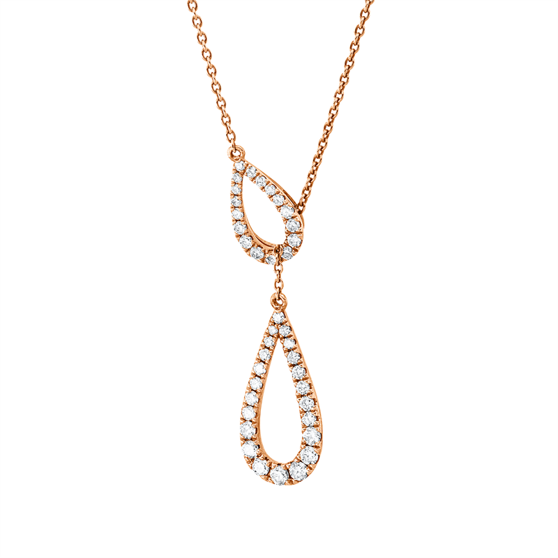 Modern Woman Collier Rotgold 14kt 0,65ct