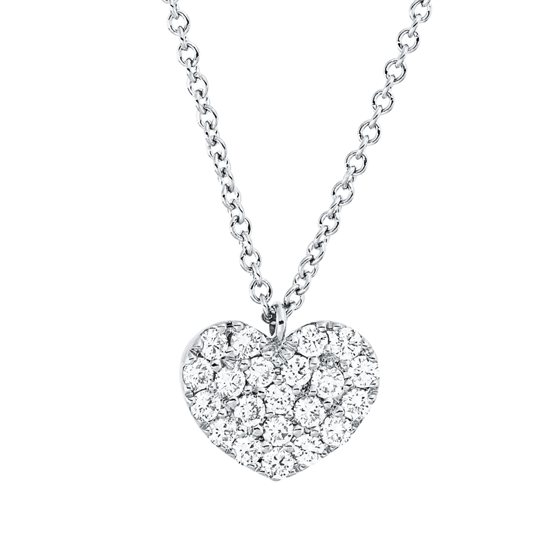 Illusion Classic Collier Weißgold 18kt 0,2ct