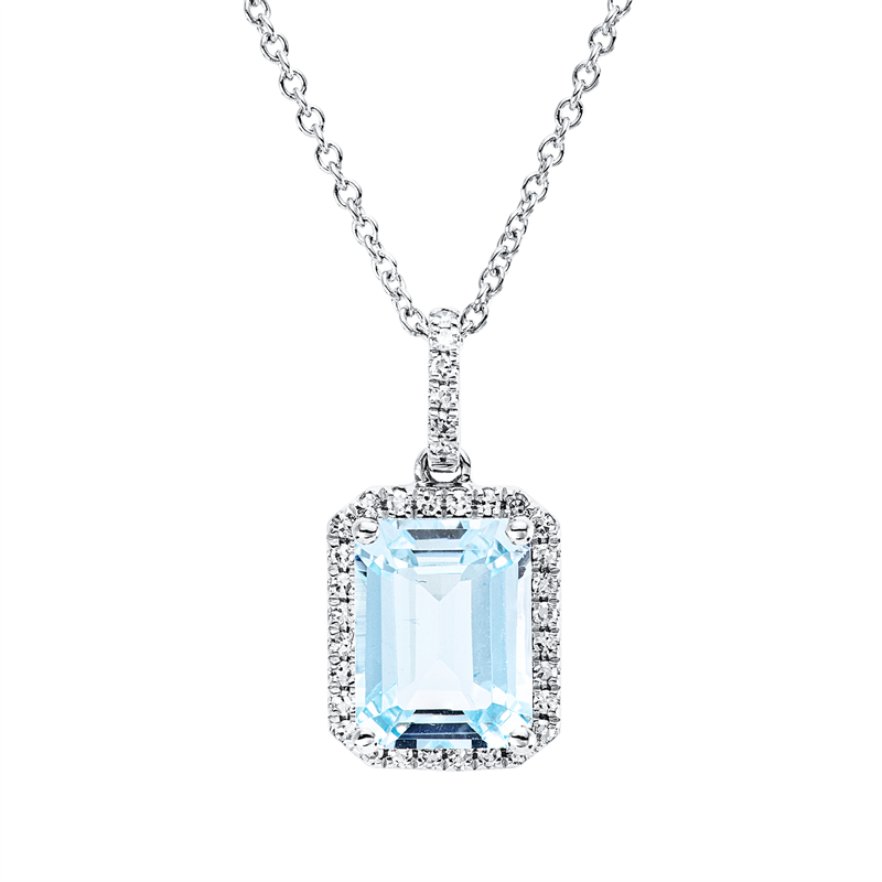 Farbstein Fashion Collier Weißgold 18kt Ref-4Q328