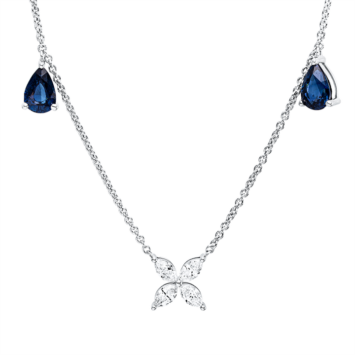 Farbstein Classic Collier Weißgold 18kt Ref-4Q332