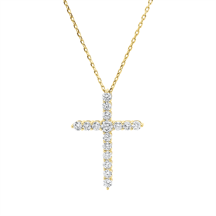 Kreuz Collier Gelbgold 18kt Ref-4Q356