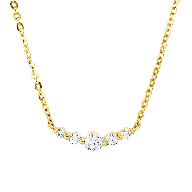 Modern Woman Collier Gelbgold 18kt 0,32ct