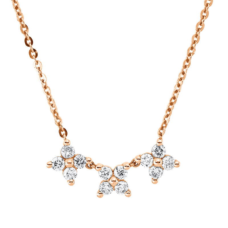 Modern Woman Collier Rotgold 18kt 0,46ct