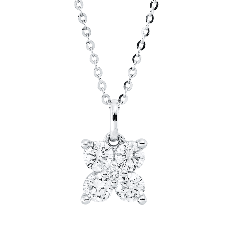 Illusion Classic Collier Weißgold 18kt 0,31ct