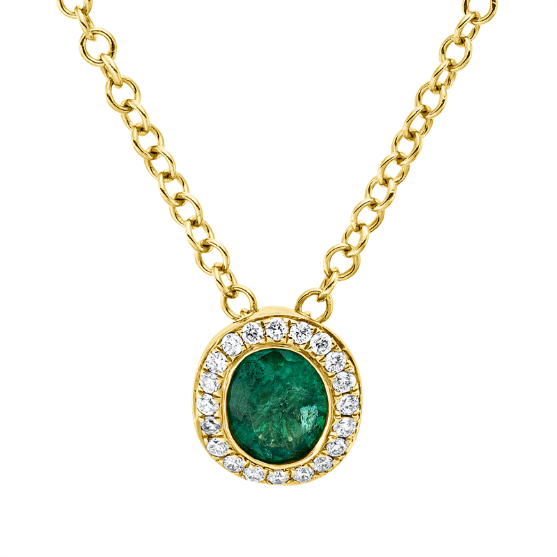 Farbstein Classic Collier Gelbgold 18kt 0,06ct