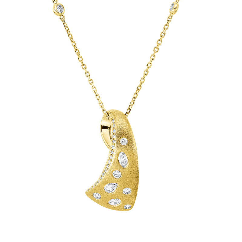 Modern Woman Collier Gelbgold 18kt 0,48ct