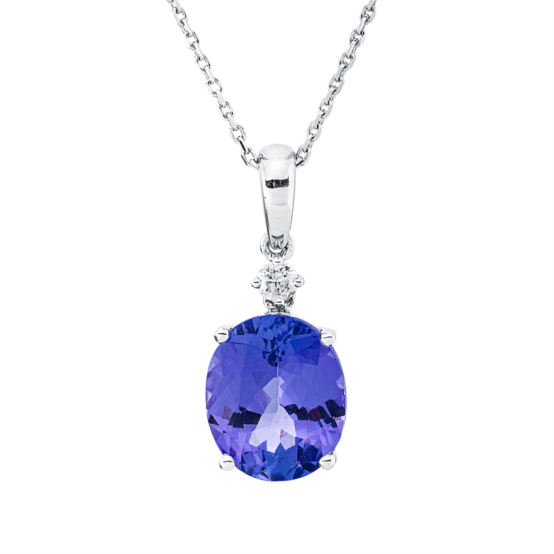 Farbstein Classic Collier Weißgold 18kt 0,2ct
