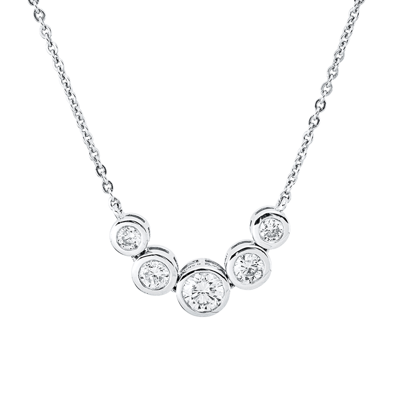 Modern Woman Collier Weißgold 18kt 0,56ct