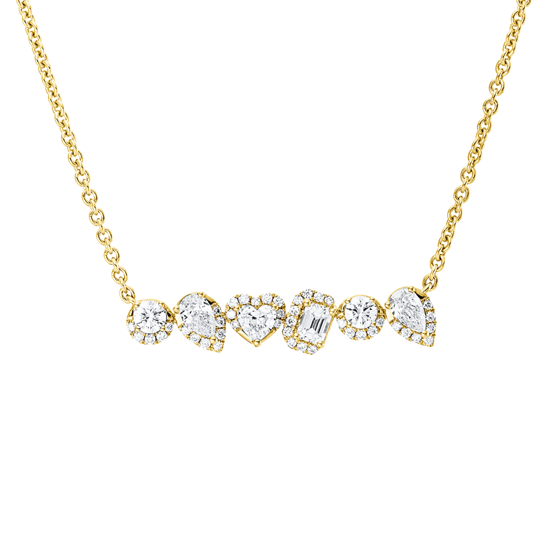 Exklusiv Collier Gelbgold 18kt 1,17ct