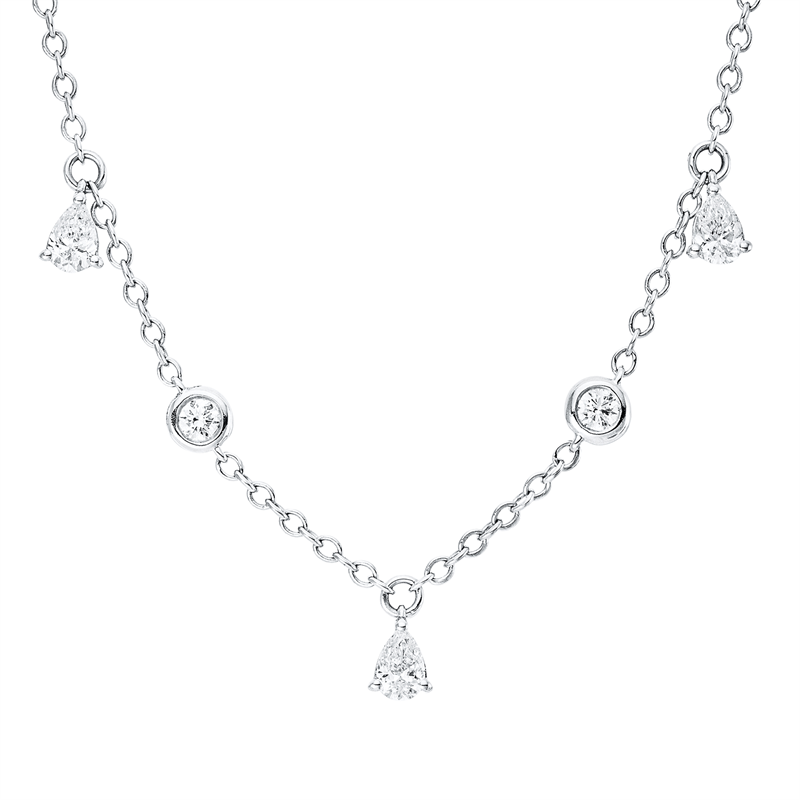 Modern Woman Collier Weißgold 18kt 1ct