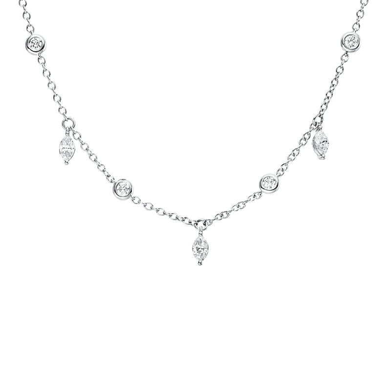 Modern Woman Collier Weißgold 18kt 1,07ct