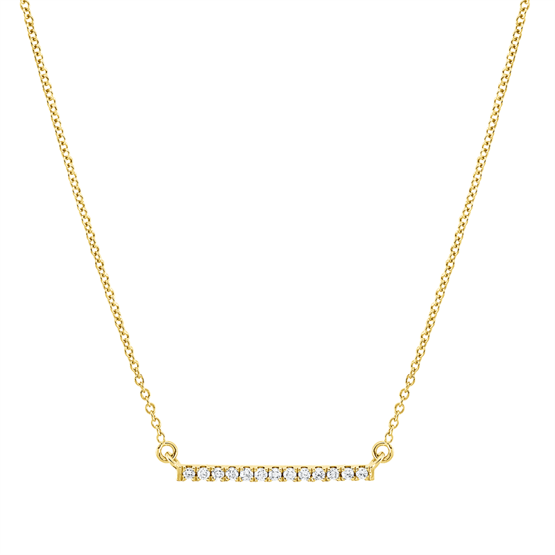 Modern Woman Collier Gelbgold 18kt 0,05ct