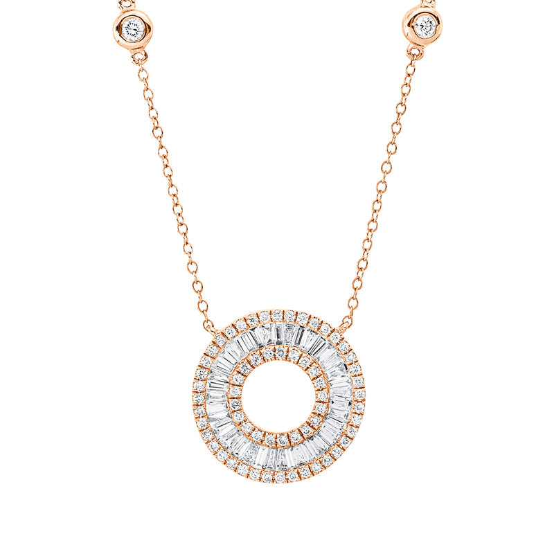 Baguette Collier Rotgold 18kt Ref-4Q421