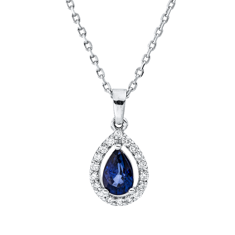 Farbstein Classic Collier Weißgold 18kt Ref-4Q430