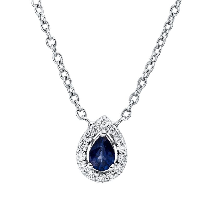 Farbstein Classic Collier Weißgold 18kt Ref-4Q435